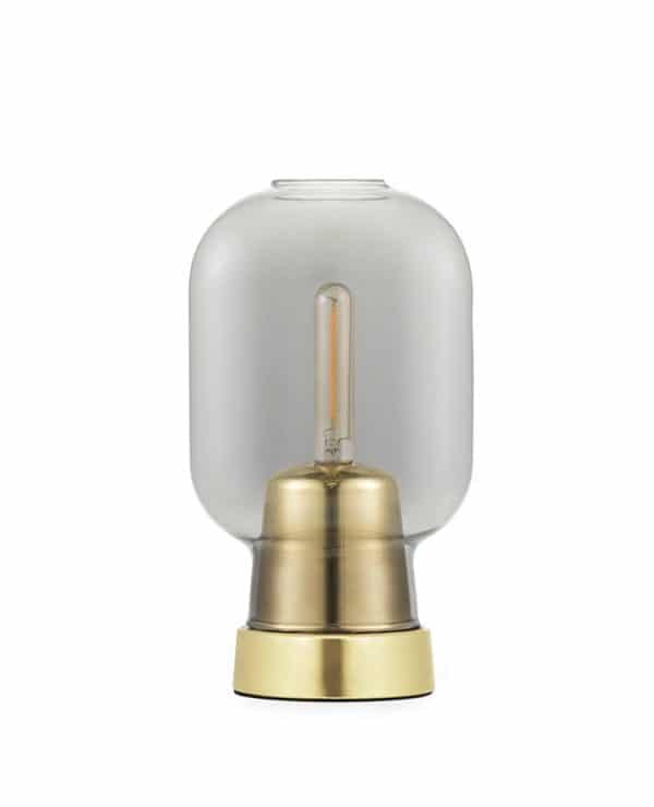Amp bordlampe, Smoke/Messing