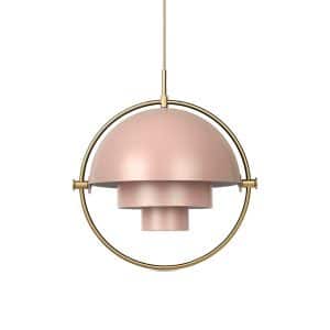 GUBI Multi-Lite Pendel Rose & Messing