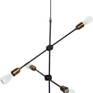 Molecular, Lampe, Five by House Doctor (B: 68 cm. x H: 78 cm., Sort/Messing)