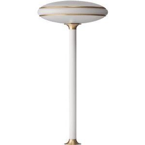 ØS1 Bordlampe - fast installation med Node, hvid/messing
