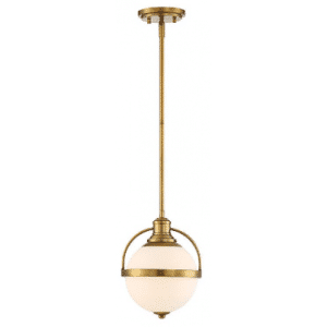 Westbourne 1 Loftlampe Ø22 cm - Varm messing/Opalhvid