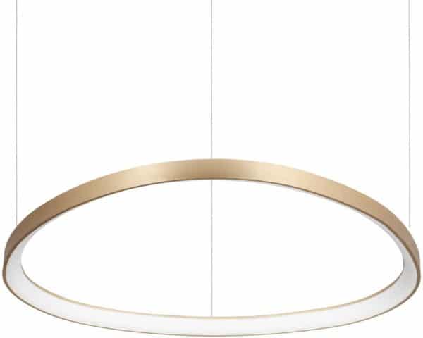 Gemini, Pendel lampe, Sp, metal by Ideal Lux (H: 3 cm. x B: 81 cm. x L: 81 cm., Messing)