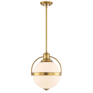 Westbourne 1 Loftlampe Ø31 cm - Varm messing/Opalhvid
