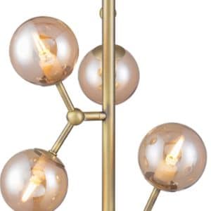 Atom, Pendel lampe, Vertikal, 6 x LED by Halo Design (D: 31 cm. x H: 45 cm., Messing)