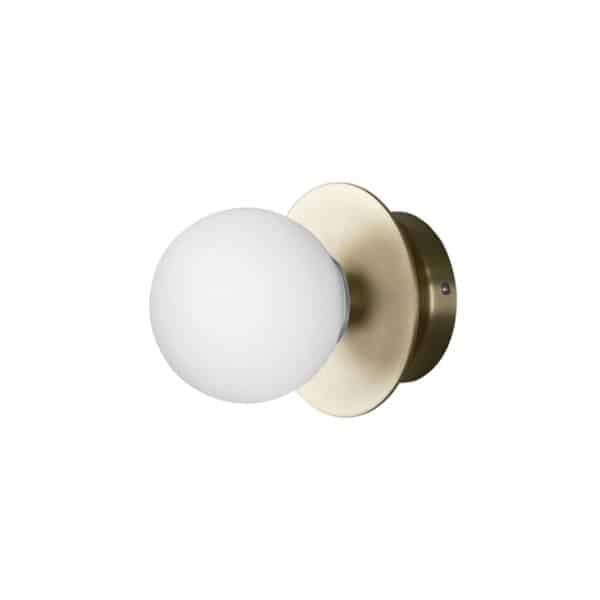 Globen Lighting Art Deco Væglampe/Loftlampe Børstet Messing