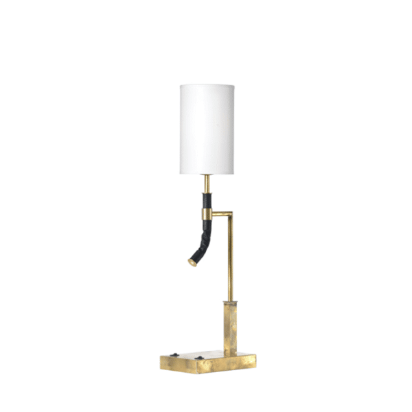 Örsjö Butler Bordlampe Messing/hvid