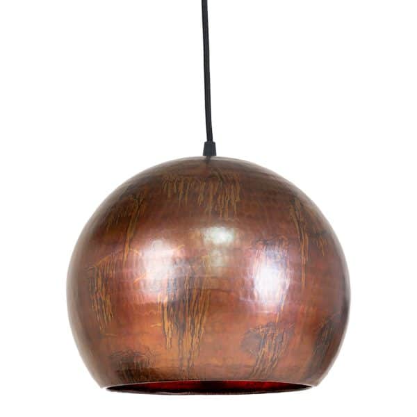 Albi Kugle Lampe i oxideret messing - Ø: 35 cm