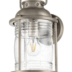 Ashland Bay Udendørs væglampe i messing og glas H34,6 cm 1 x E27 - Brændt bronze/Klar dråbeeffekt