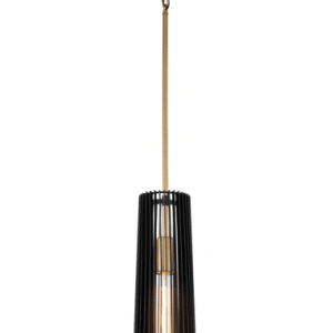 Linara Loftlampe i stål Ø15,2 cm 1 x E27 - Antik messing/Sort