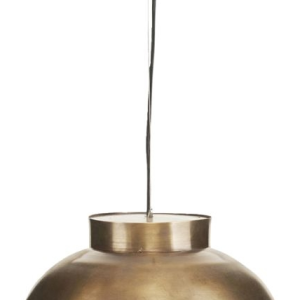 Bowl, Pendel lampe, messing, H35x26 cm