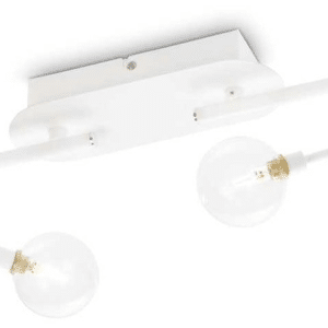 Maracas, Loftslampe, G4 max 4 x 2W, G4, hvid/messing, metal, glas, L700xH200xB280mm