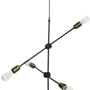 Molecular, Pendel lampe, sort/messing, H78x68 cm