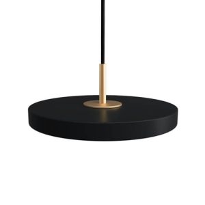 Asteria micro pendel, sort/messing