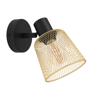 EGLO COSLADA spot, sort/messing