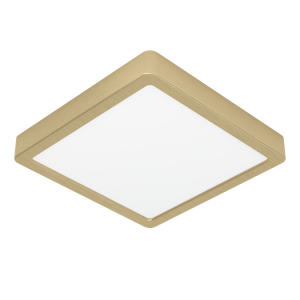 EGLO FUEVA 5 plafond 210x210 mm, 3000K, børstet messing