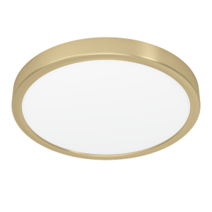 EGLO FUEVA 5 plafond Ø285 mm, 3000K, børstet messing