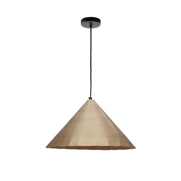 KAVE HOME Parlava loftlampe, rund - messing metal (Ø46)
