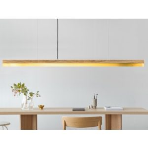 Langbordspendel i egetræ og messing 182 cm 25W LED - Egetræ/Messing