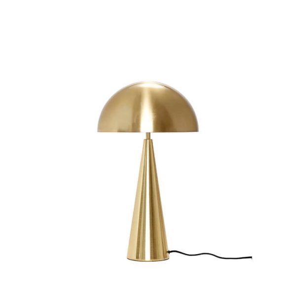 Mush bordlampe høj, messing