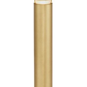 Newbrighton bedlampe i messing og polycarbonat H60 cm 1 x E27 - Antik messing/Mat hvid
