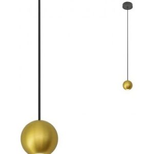 OBO Loftlampe i aluminium Ø5 cm 1 x 4,5W SMD LED - Børstet messing
