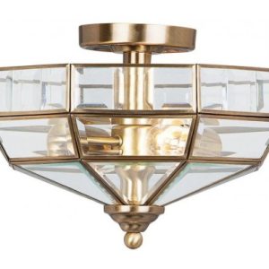 Old Park Loftlampe Ø33 cm 2 x E27 - Antik messing