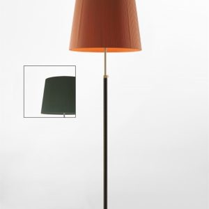 Pie de salón Gulvlampe G1 grøn/messing