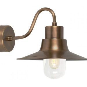 Sheldon Væglampe H24 cm 1 x E27 - Aldret messing