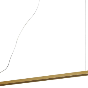 V-line, Pendel lampe, LED 25W, LED, messing, metal, aluminium, L1100xHmin90/max2000xB34mm