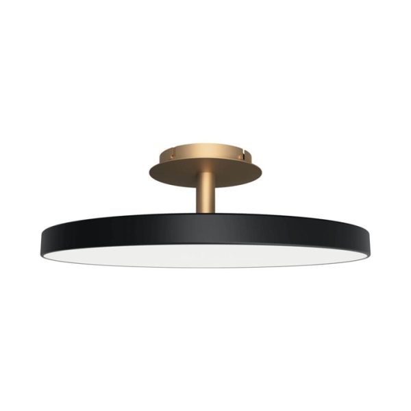 Asteria Up large loftlampe, sort/messing