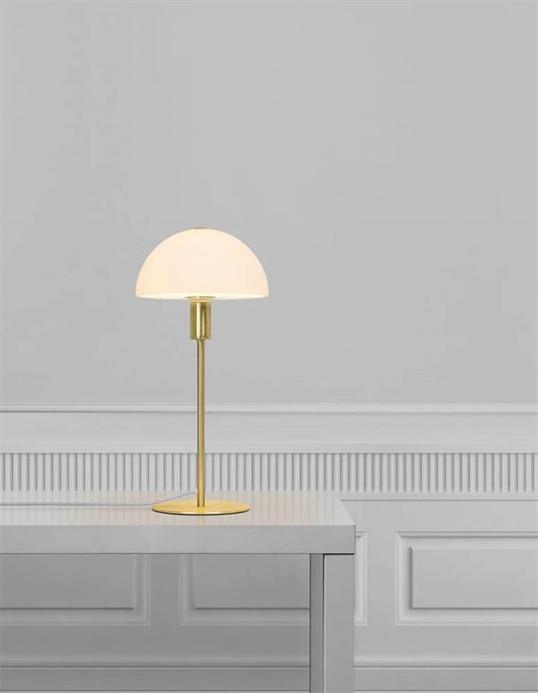 Ellen 20 bordlampe, messing/opal
