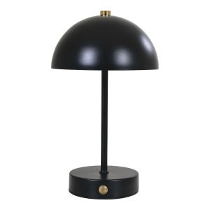 HOUSE NORDIC Holt LED bordlampe, genopladelig - sort/messing stål