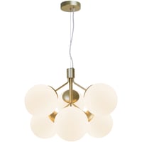Ivona 6 pendel, E27, messing, 62x62x44,5 cm - Nordlux