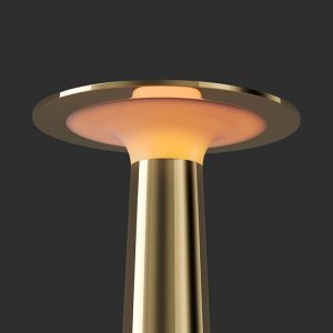 Lix batterilampe / bordlampe, messing