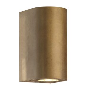 Nordlux Canto Maxi 2 udendørs væglampe messing