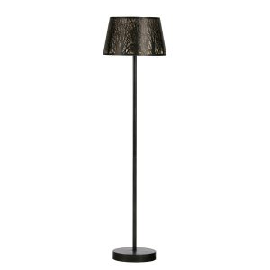 WOOOD EXCLUSIVE Keto gulvlampe - antik messing og antik sort stål