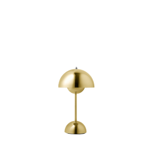 &Tradition Flowerpot VP9 Transportabel Lampe Messing Belagt