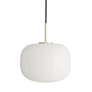Cuscino pendel medium Ø26, messing/opal