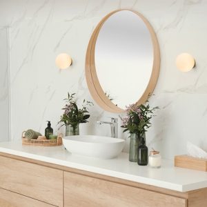 Palla C135 væglampe/loftlampe, messing
