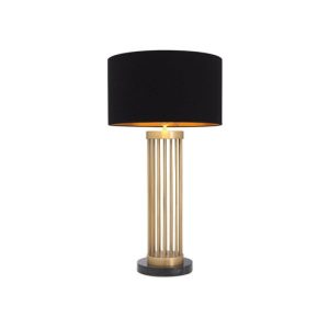 Condo bordlampe antik messing/sort