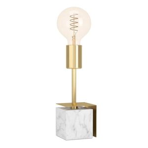EGLO Stars of Light CARMITA bordlampe E27 H260 hvid/børstet messing