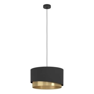 EGLO Stars of Light MANDERLINE pendel E27 Ø450 sort/børstet messing