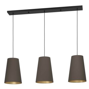 EGLO Stars of Light PETROSA pendel 3xE27 Ø280 cappuccino/messing