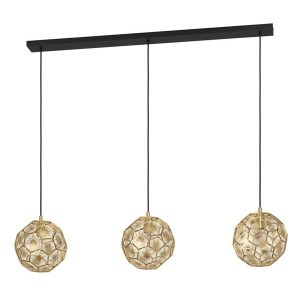 EGLO Stars of Light SKOURA langbordspendel 3xE27 L1300 messing