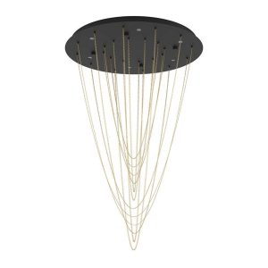 EGLO Stars of Light TREPUCO klyngependel Ø580 sort/messing