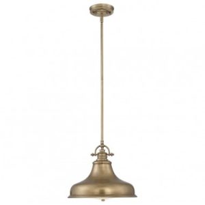 EMERY Loftlampe i stål og glas Ø34,3 cm 1 x E27 - Antik messing/Matteret