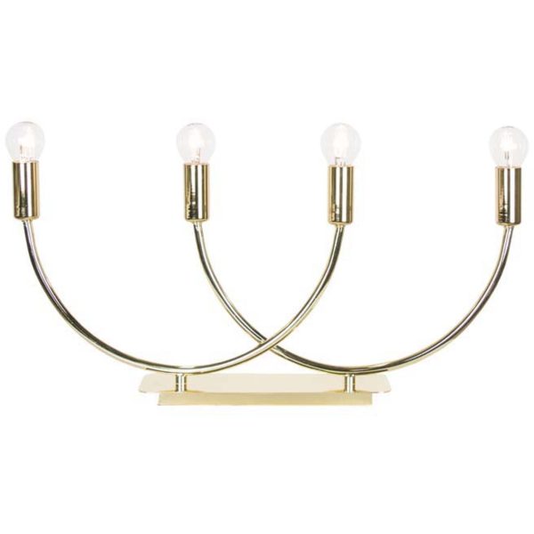 Grace bordlampe 4 arme, Messing