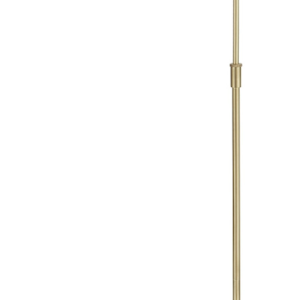 Gulv-/standlampe Halo Design Berlin skandinavisk design i messing med plisseskærm Ø32 x H150 cm