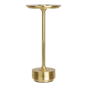 HOUSE NORDIC Lyneham LED bordlampe, genopladelig - messing aluminium