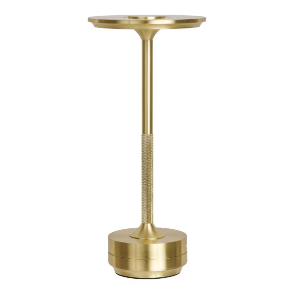 HOUSE NORDIC Lyneham LED bordlampe, genopladelig - messing aluminium